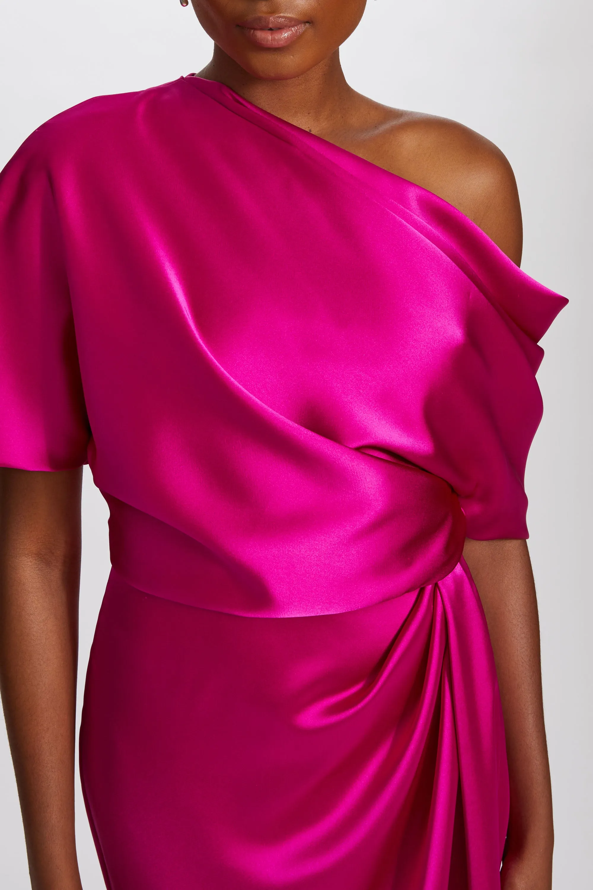 Fluid Satin Off-the-Shoulder Gown sold by Amsale product image thumbnail 2