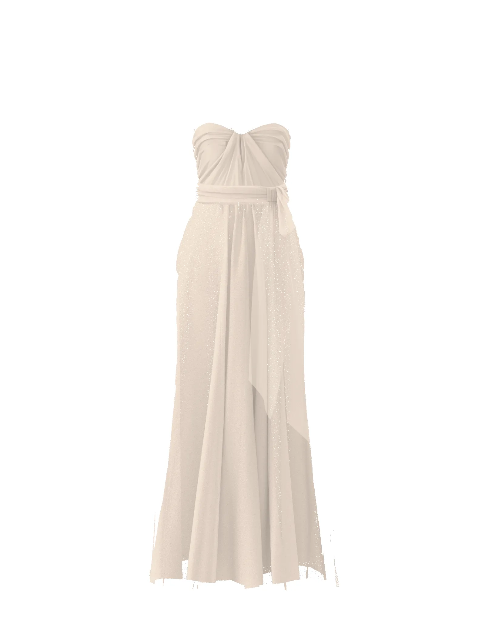 Bodice(Cerisa), Skirt(Justine),Belt(Sash), cream sold by Amsale