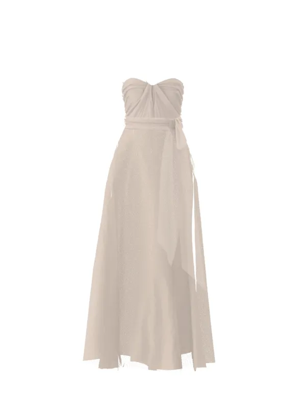 Bodice(Cerisa), Skirt(Cerisa),Belt(Sash), fawn sold by Amsale