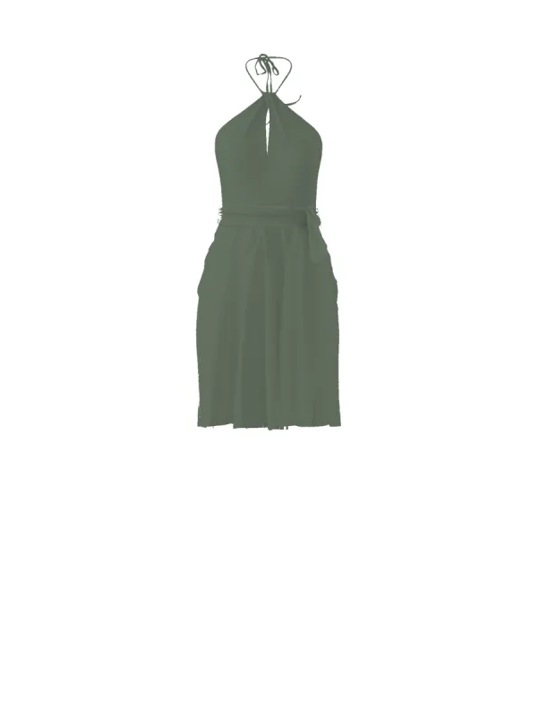 Bodice(Colby), Skirt(Carla),Belt(Sash), olive sold by Amsale