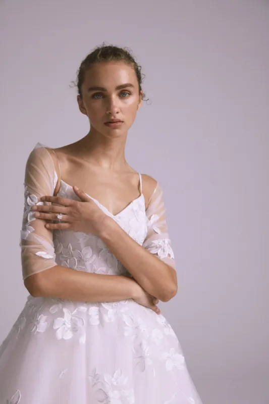 Hand Painted Cocoon sold by Amsale