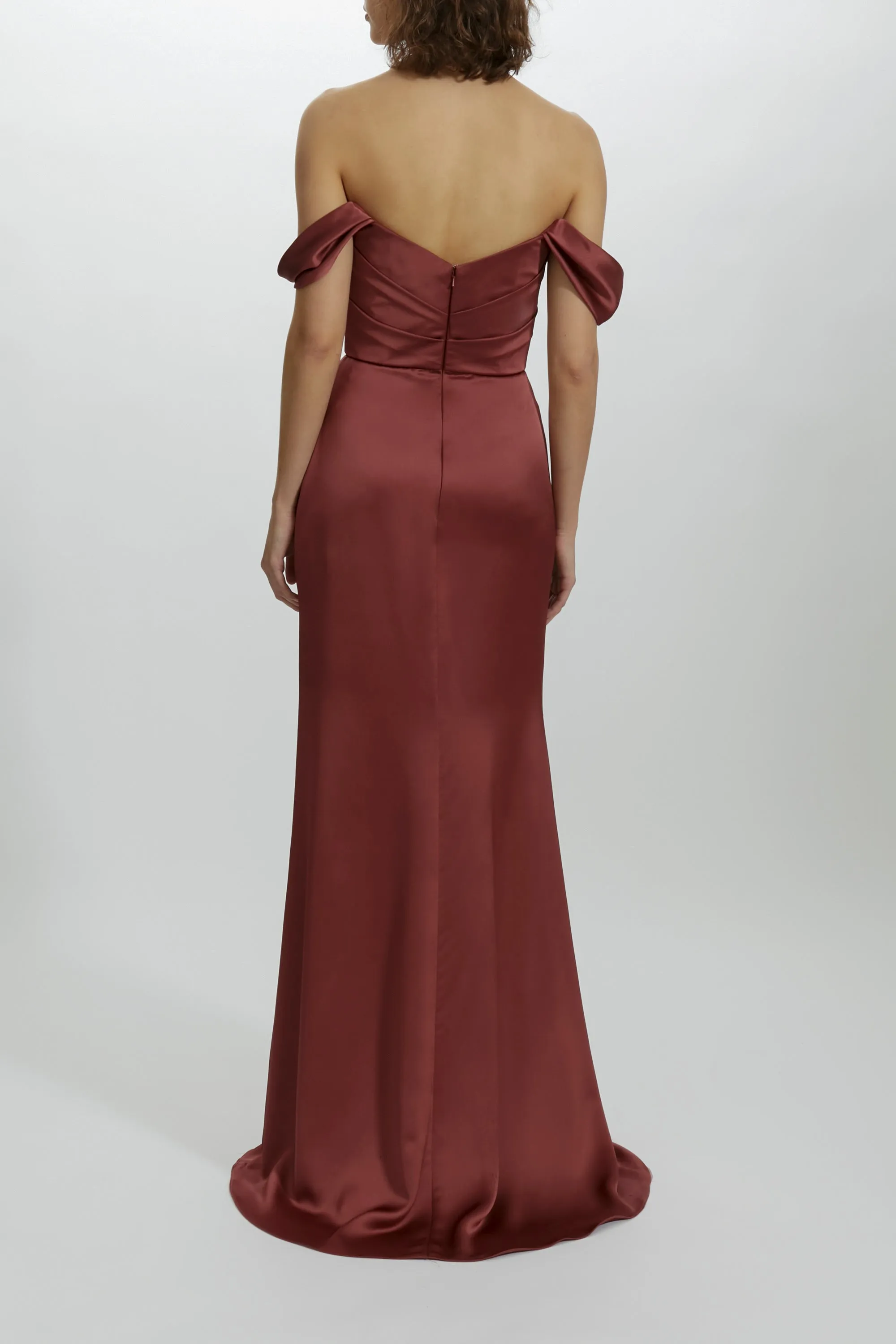 Off-the-Shoulder Draped Gown sold by Amsale product image thumbnail 5