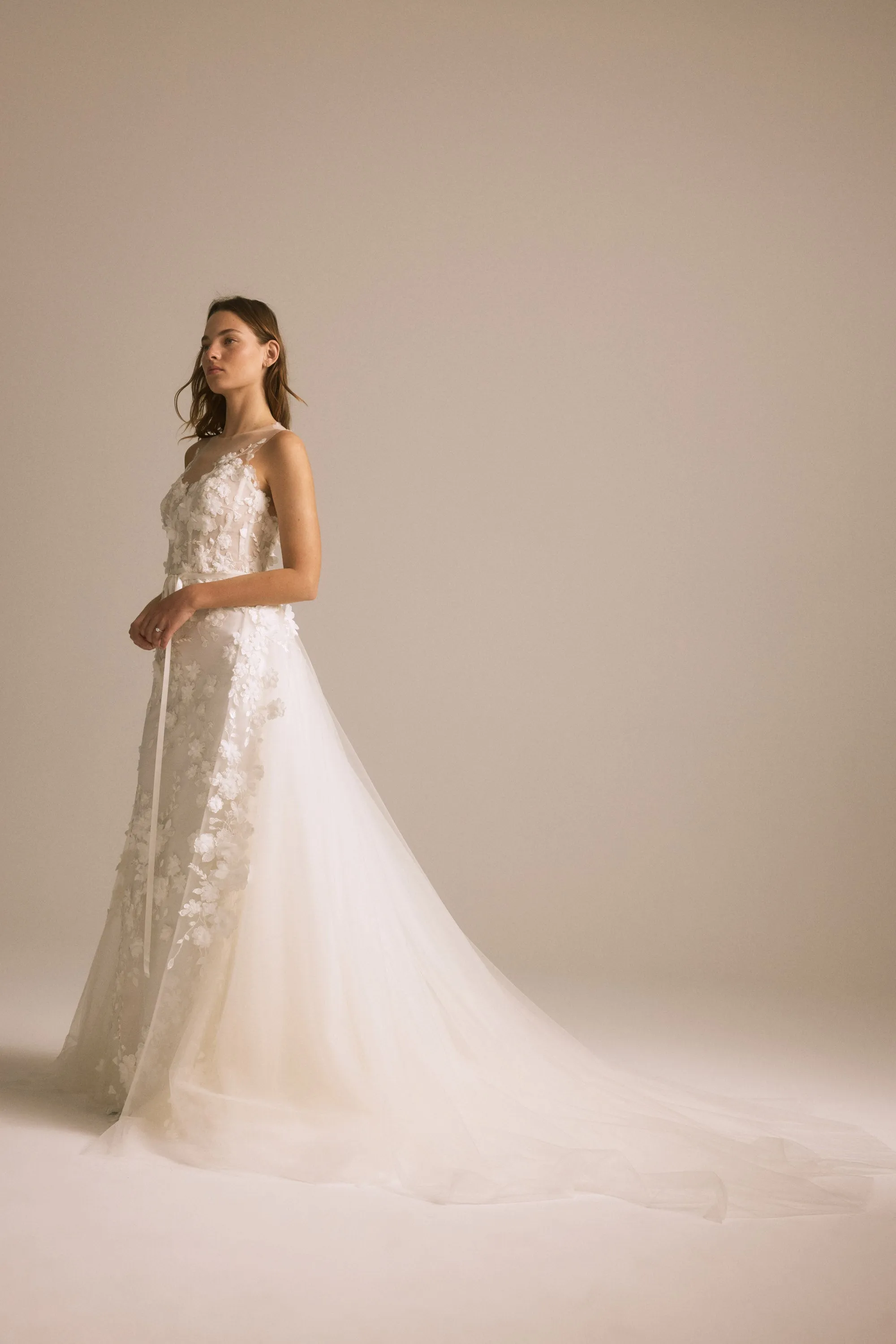 Tulle Overskirt for Floriane sold by Amsale product image thumbnail 5