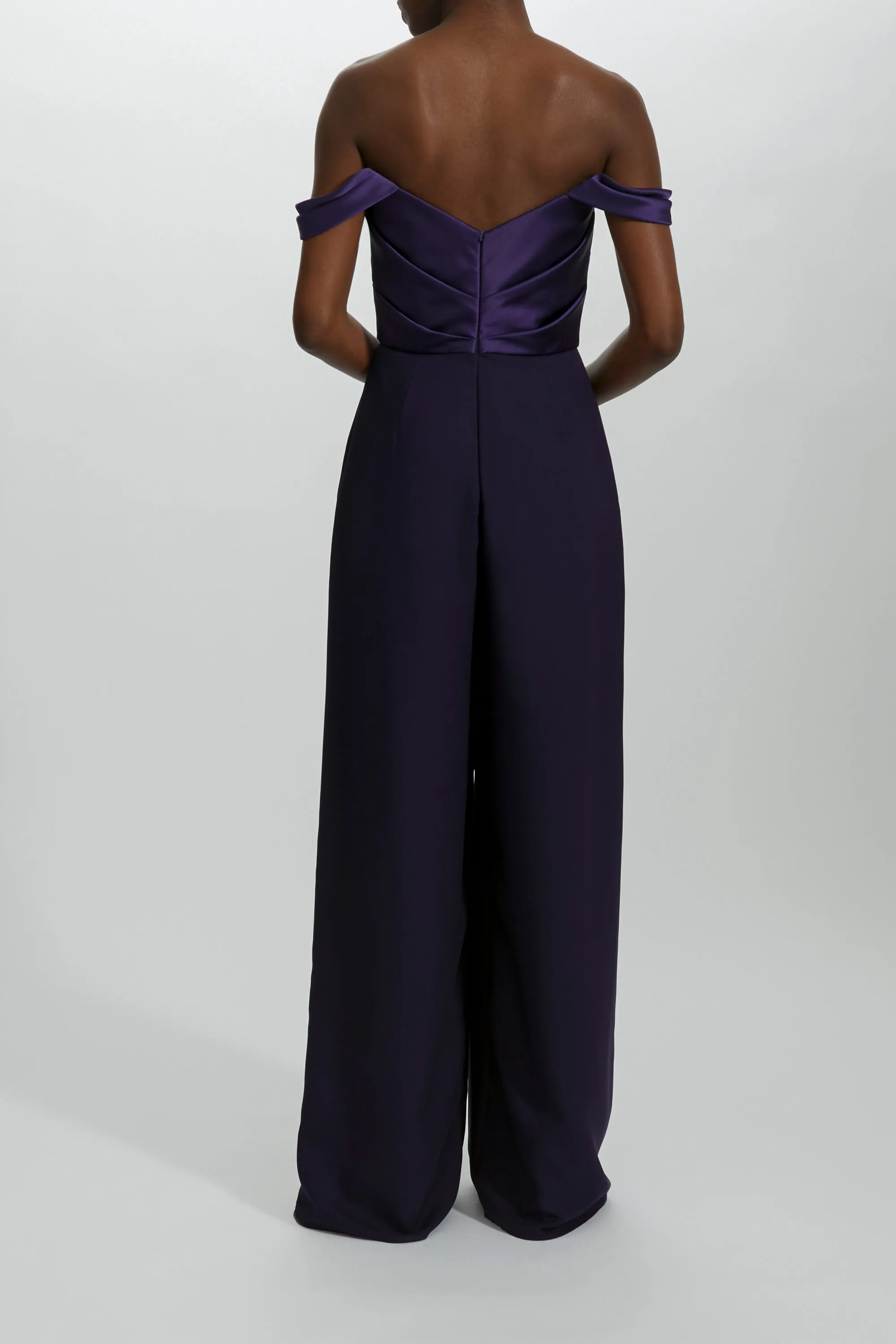 P438S - Off-the-Shoulder Jumpsuit sold by Amsale product image thumbnail 4