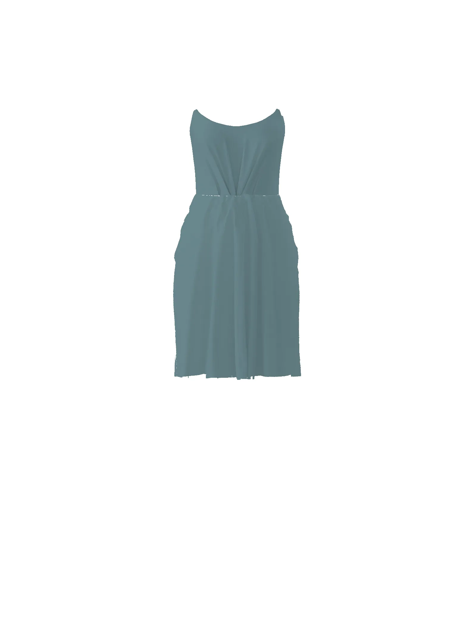 Bodice(Campbell), Skirt(Carla), teal sold by Amsale