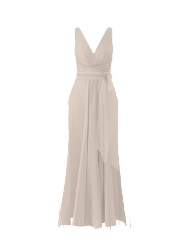 Bodice(Justine), Skirt(Justine),Belt(Sash), fawn sold by Amsale