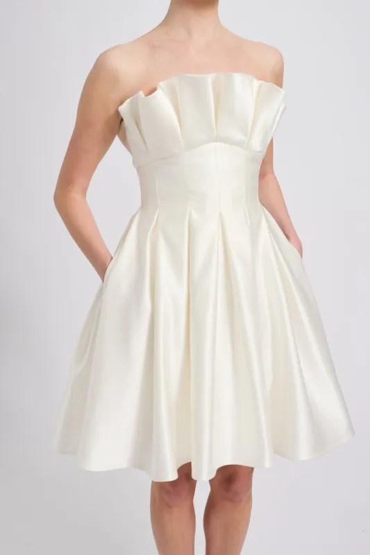 Duchess Satin Pleated Dress sold by Amsale