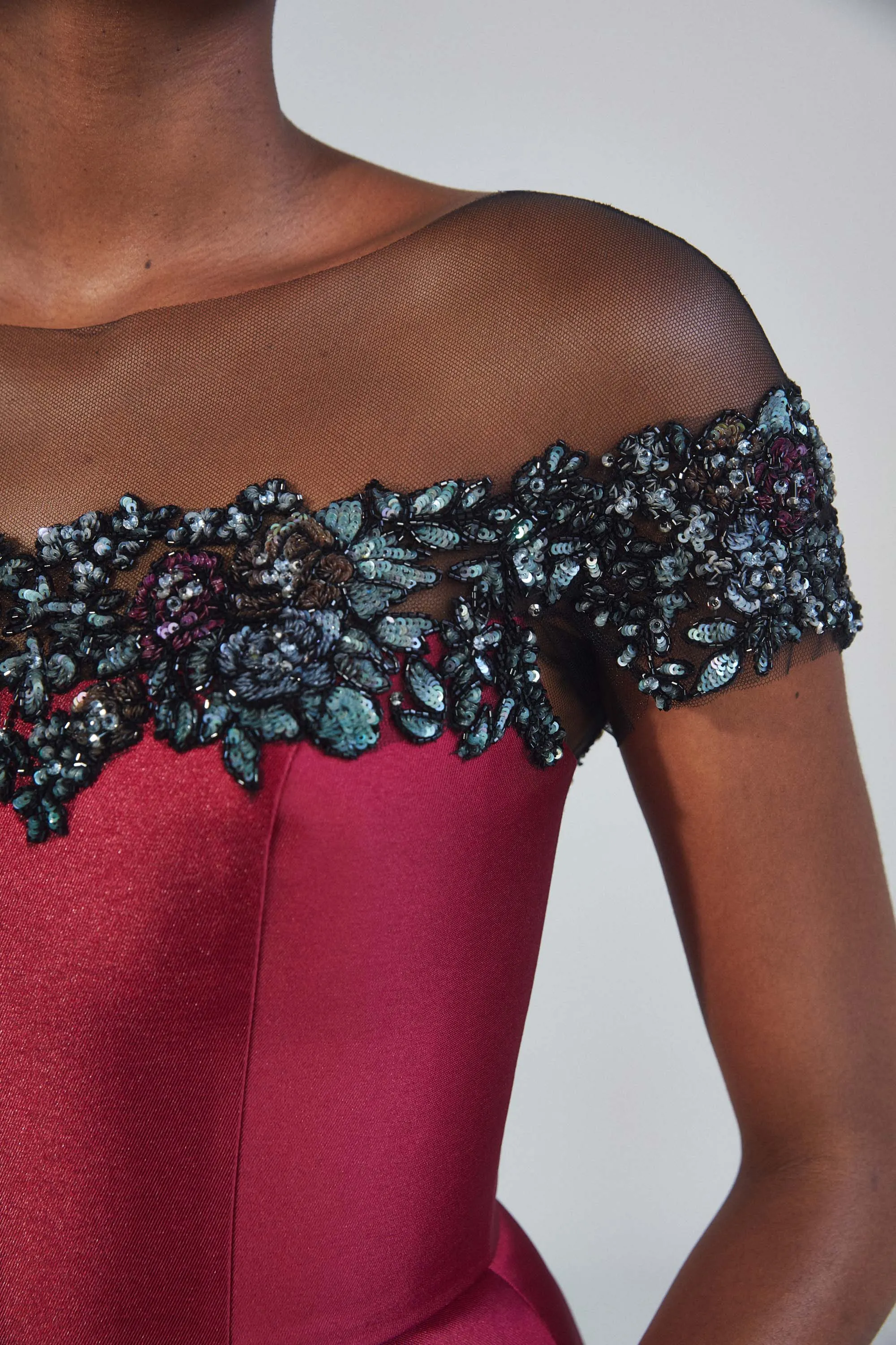 P403M - Mikado Illusion Gown sold by Amsale product image thumbnail 4