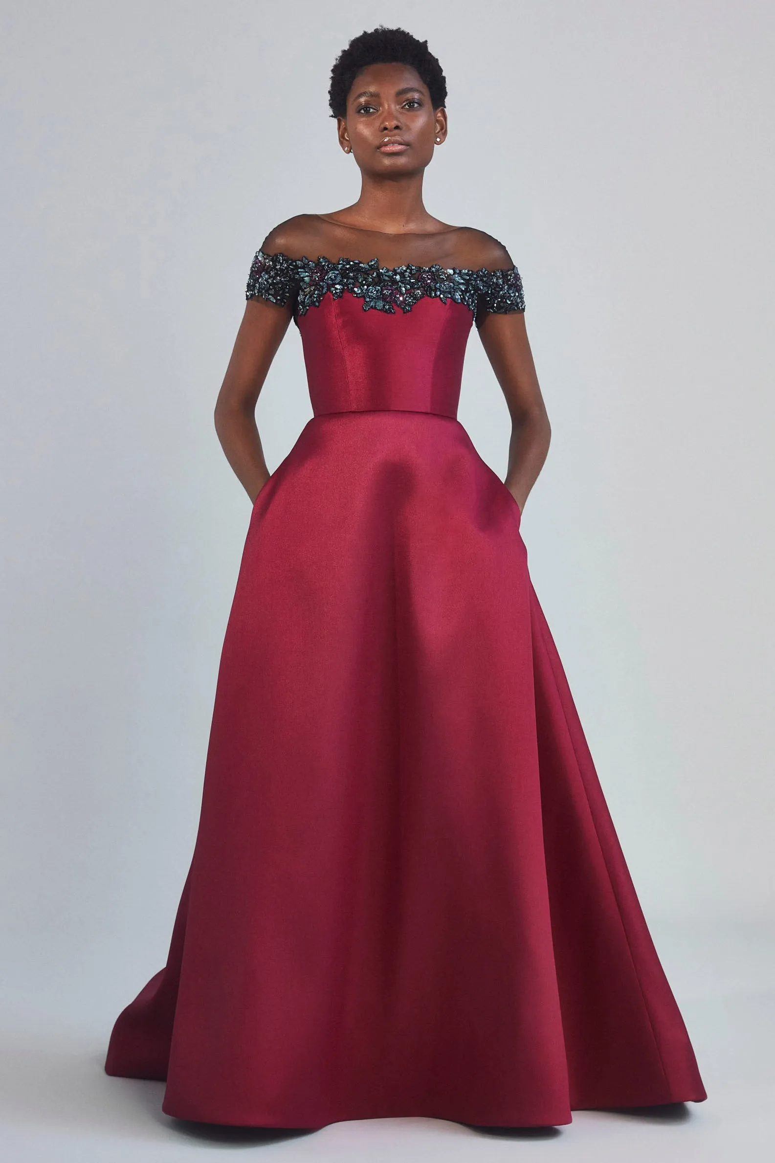 P403M - Mikado Illusion Gown sold by Amsale product image thumbnail 5