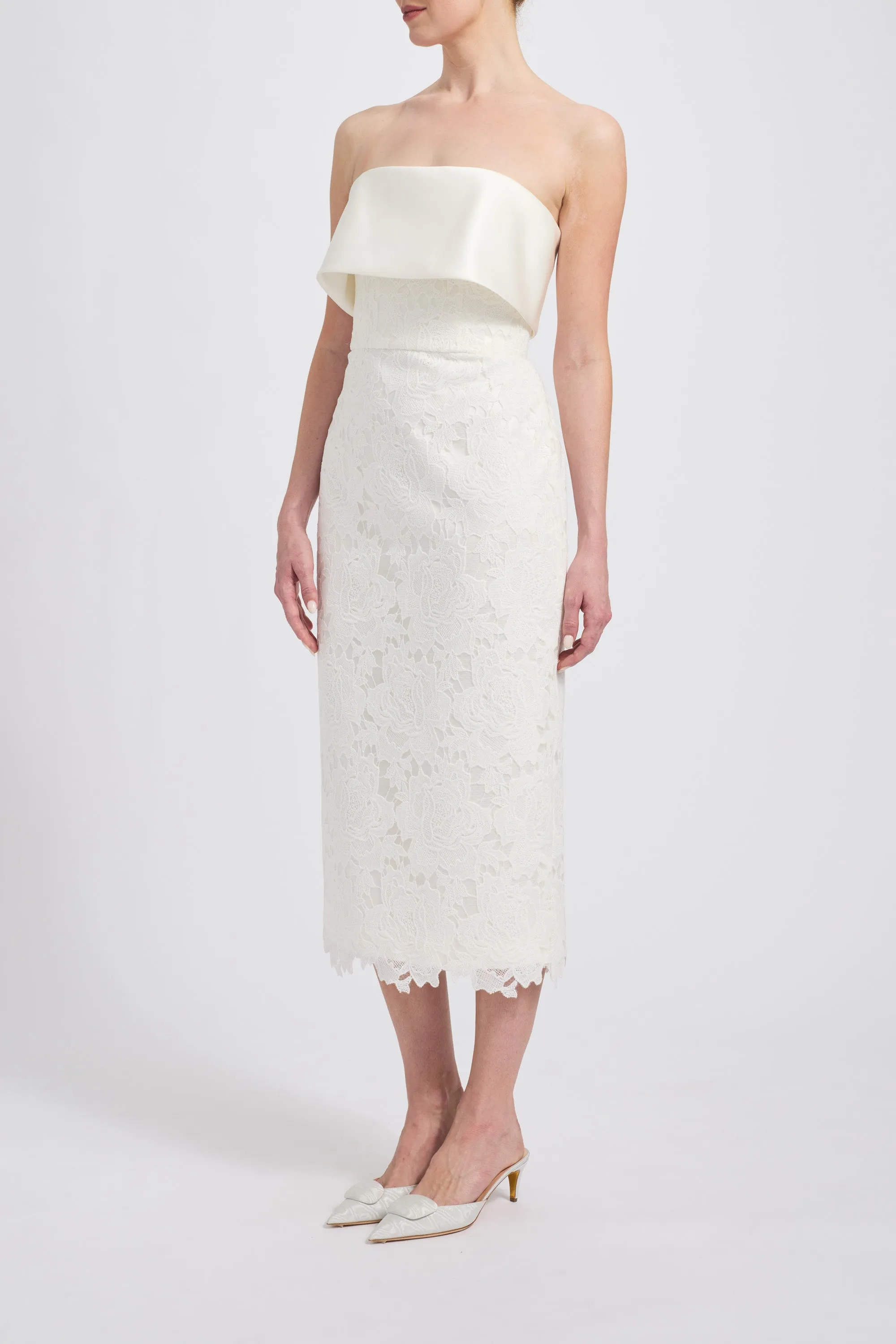 Guipure Lace Dress sold by Amsale product image thumbnail 3