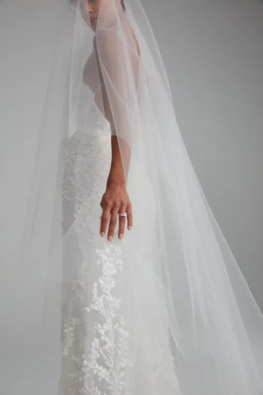 Embellished Cathedral Veil sold by Amsale