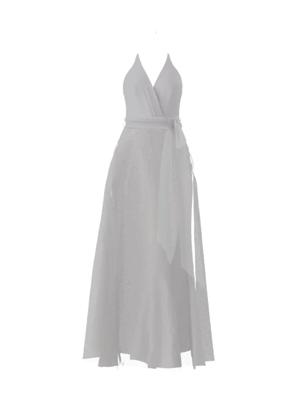 Bodice(Carmelle), Skirt(Cerisa),Belt(Sash), platinum sold by Amsale
