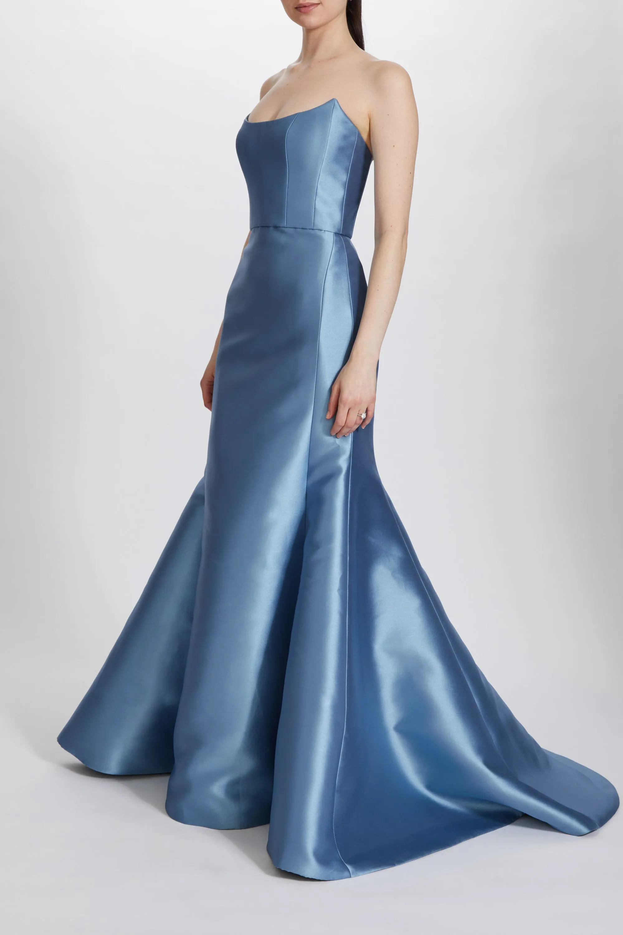 Mikado Strapless Gown sold by Amsale product image thumbnail 3