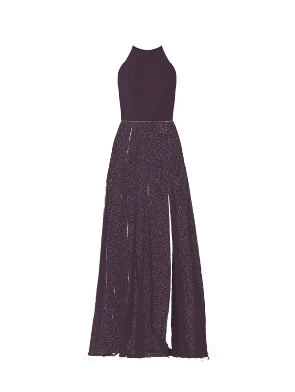 Bodice(Kyra), Skirt(Arabella), plum sold by Amsale