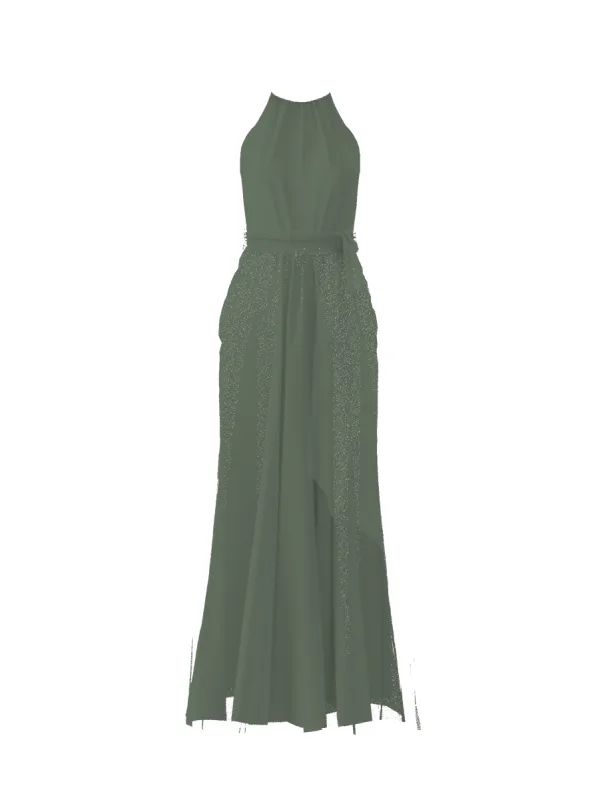Bodice(Kyra), Skirt(Justine),Belt(Sash), olive sold by Amsale