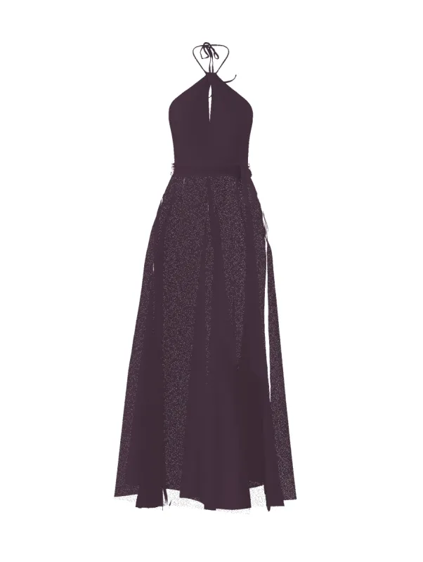 Bodice(Colby), Skirt(Cerisa),Belt(Sash), plum sold by Amsale