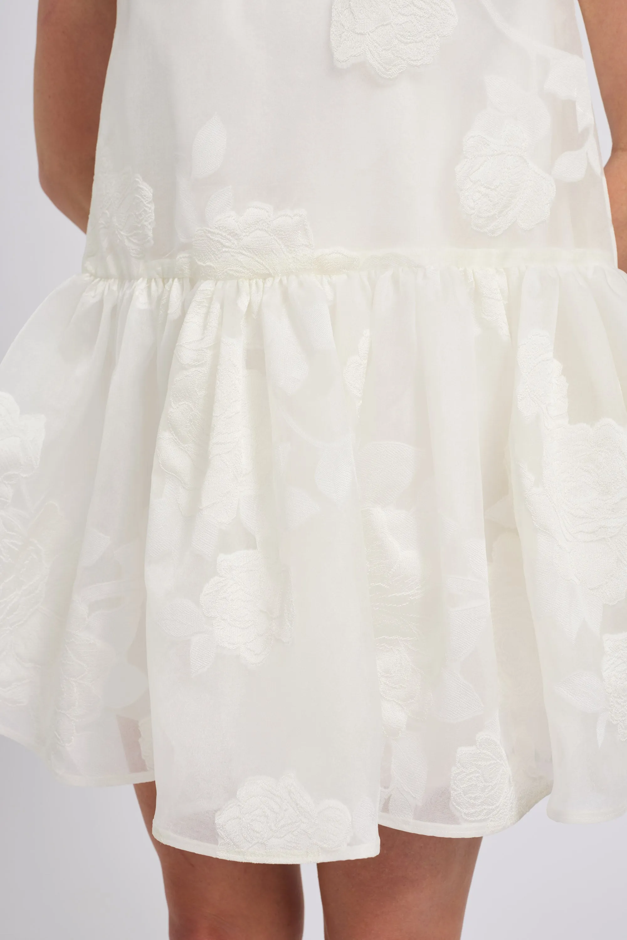 Rose Fil Coupé Mini Dress sold by Amsale product image thumbnail 3