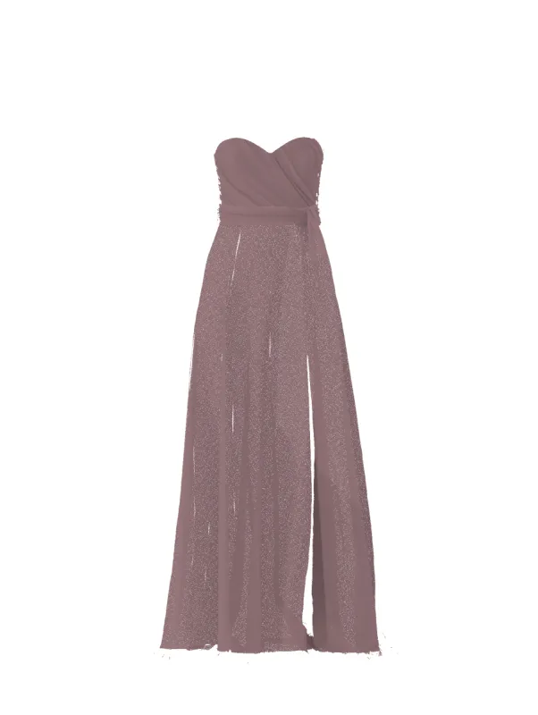 Bodice(Jaycie), Skirt(Arabella),Belt(Sash), mauve sold by Amsale