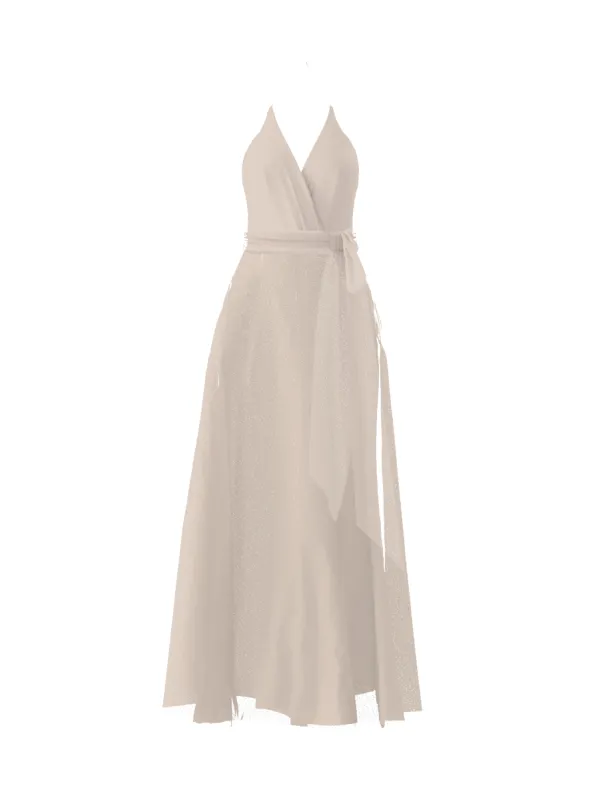 Bodice(Carmelle), Skirt(Cerisa),Belt(Sash), fawn sold by Amsale