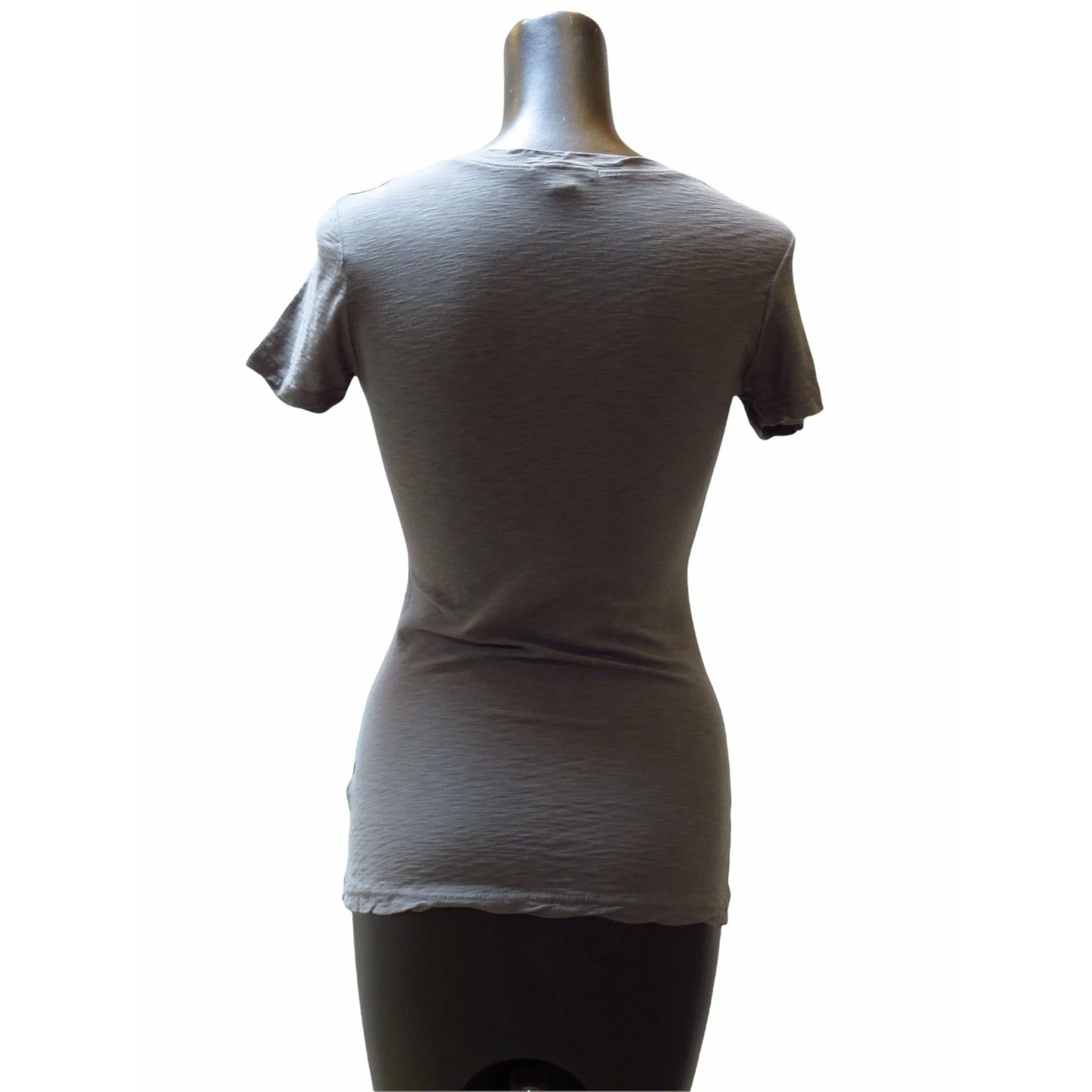 James Perse Casual V-Neck Tee - Cotton Slub Top sold by Anastasia product image thumbnail 4