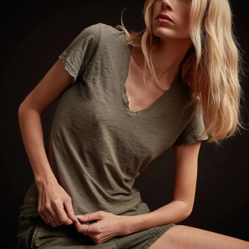James Perse Casual V-Neck Tee sold by Anastasia