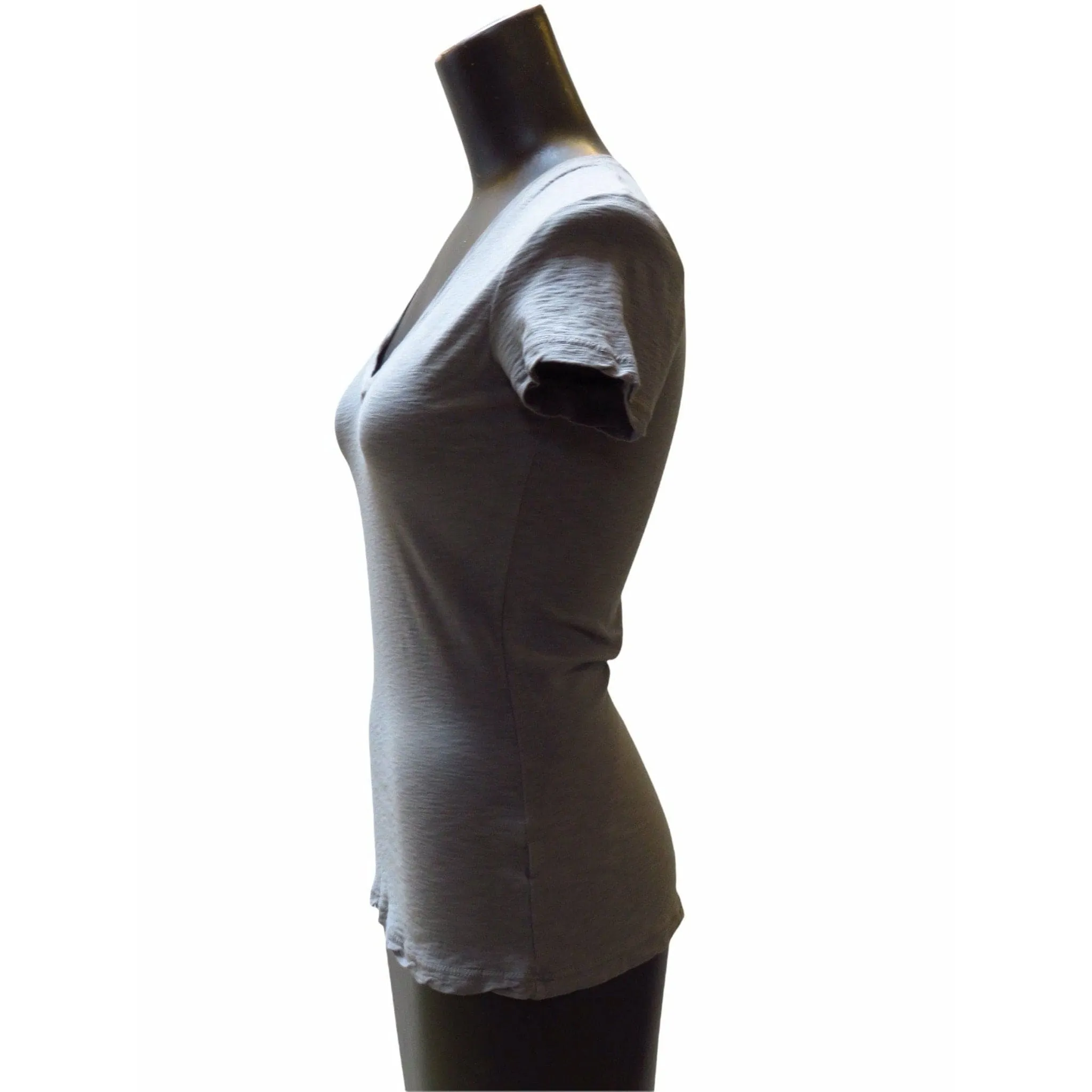 James Perse Casual V-Neck Tee - Cotton Slub Top sold by Anastasia product image thumbnail 5