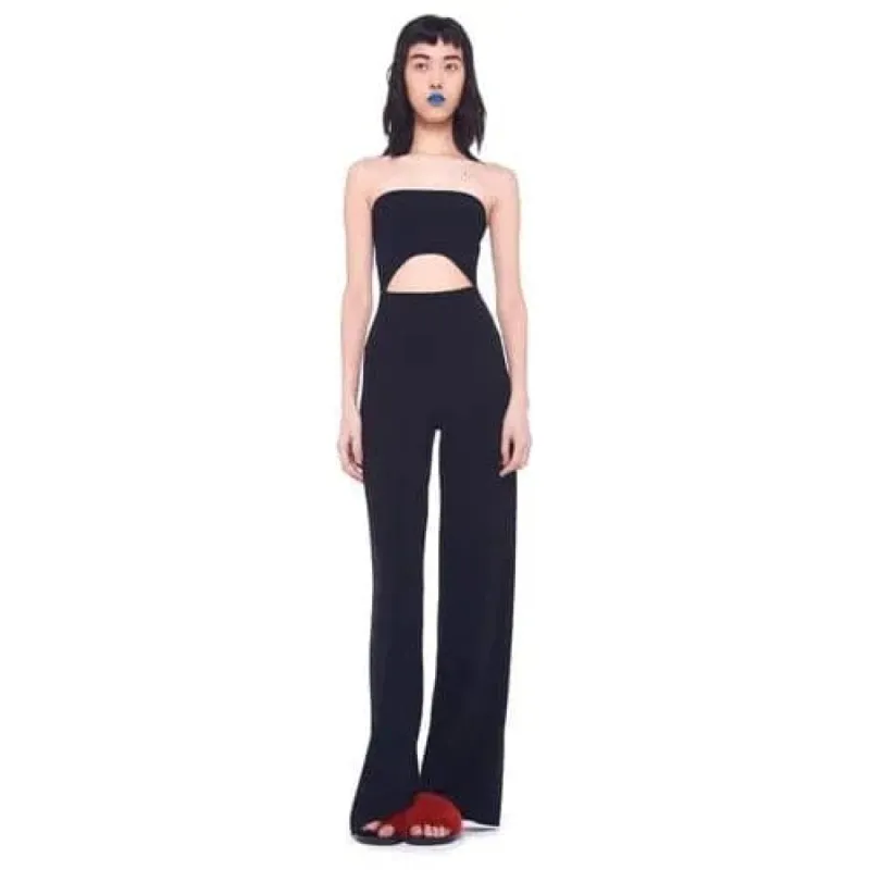 Norma Kamali Strapless Cut Out Jumpsuit sold by Anastasia