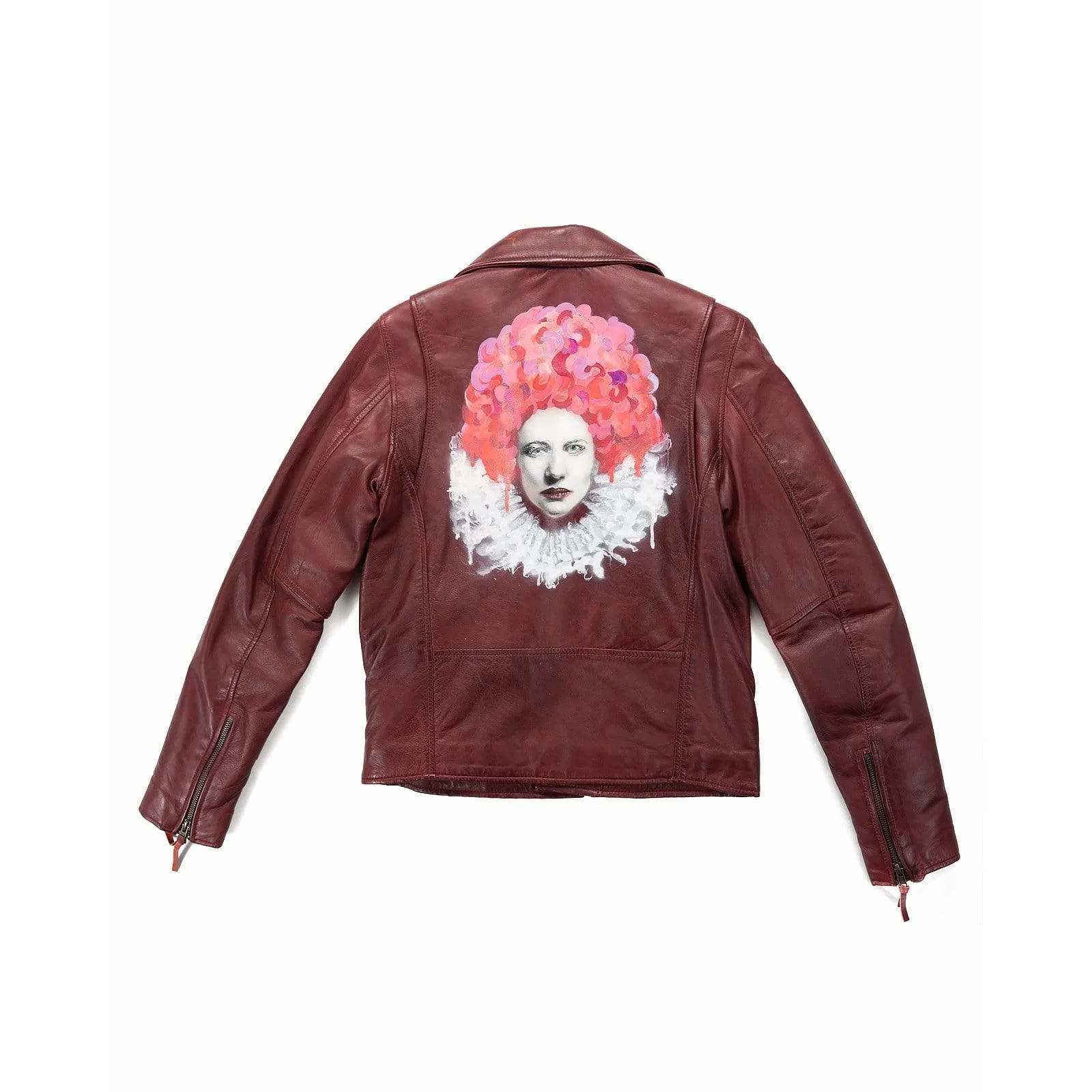 Leather Biker Jacket sold by Anastasia product image thumbnail 2