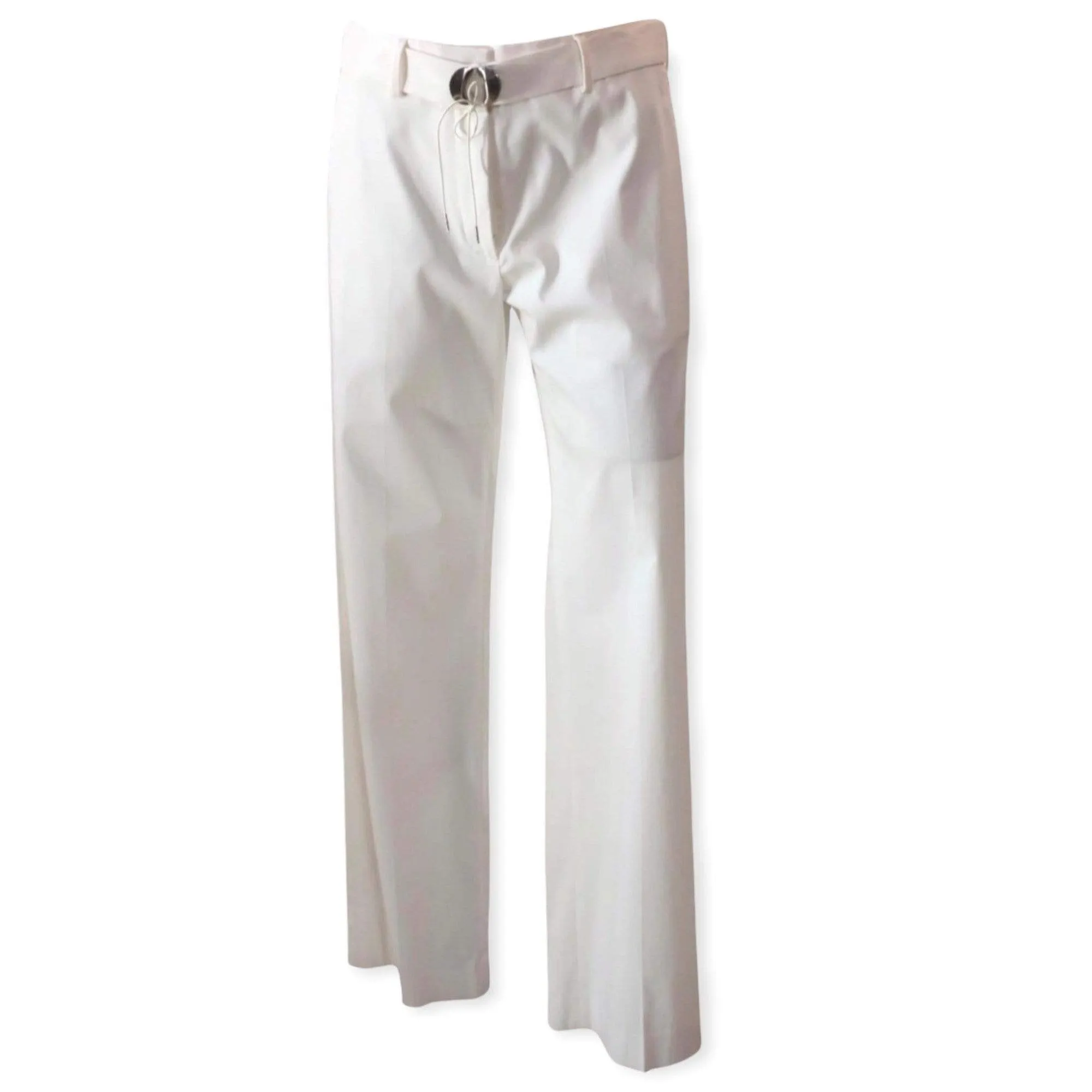 Maison Martin Margiela Belted Straight Pant - Cream Wrap Strap Straight sold by Anastasia