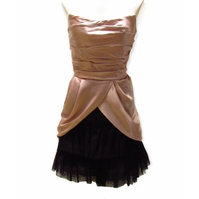 Philosophy by Alberta Ferretti Silk Strapless Dress made by Anastasia