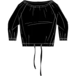 James Perse Linen Gathered Blouse - Drawstring Waist sold by Anastasia product image thumbnail 2