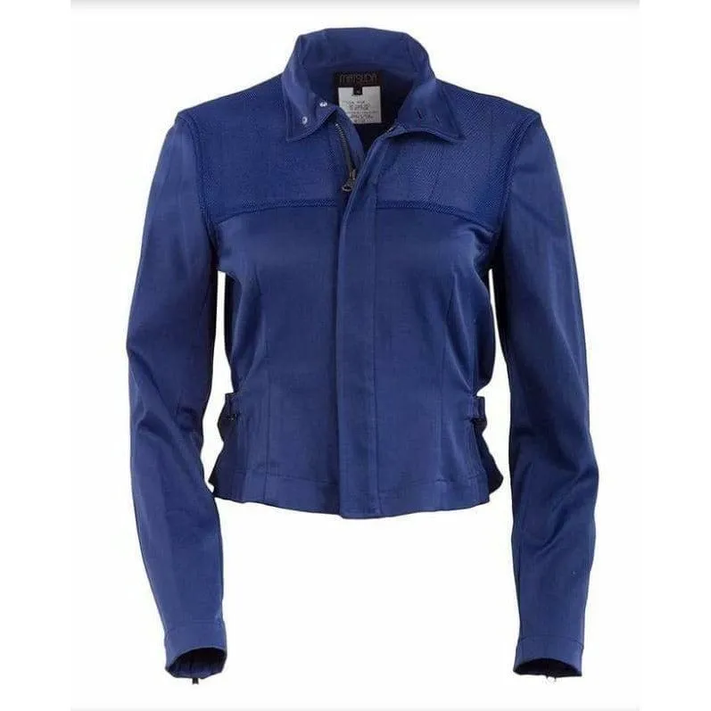 Matsuda Cobalt Blue Fitted Moto Jacket sold by Anastasia