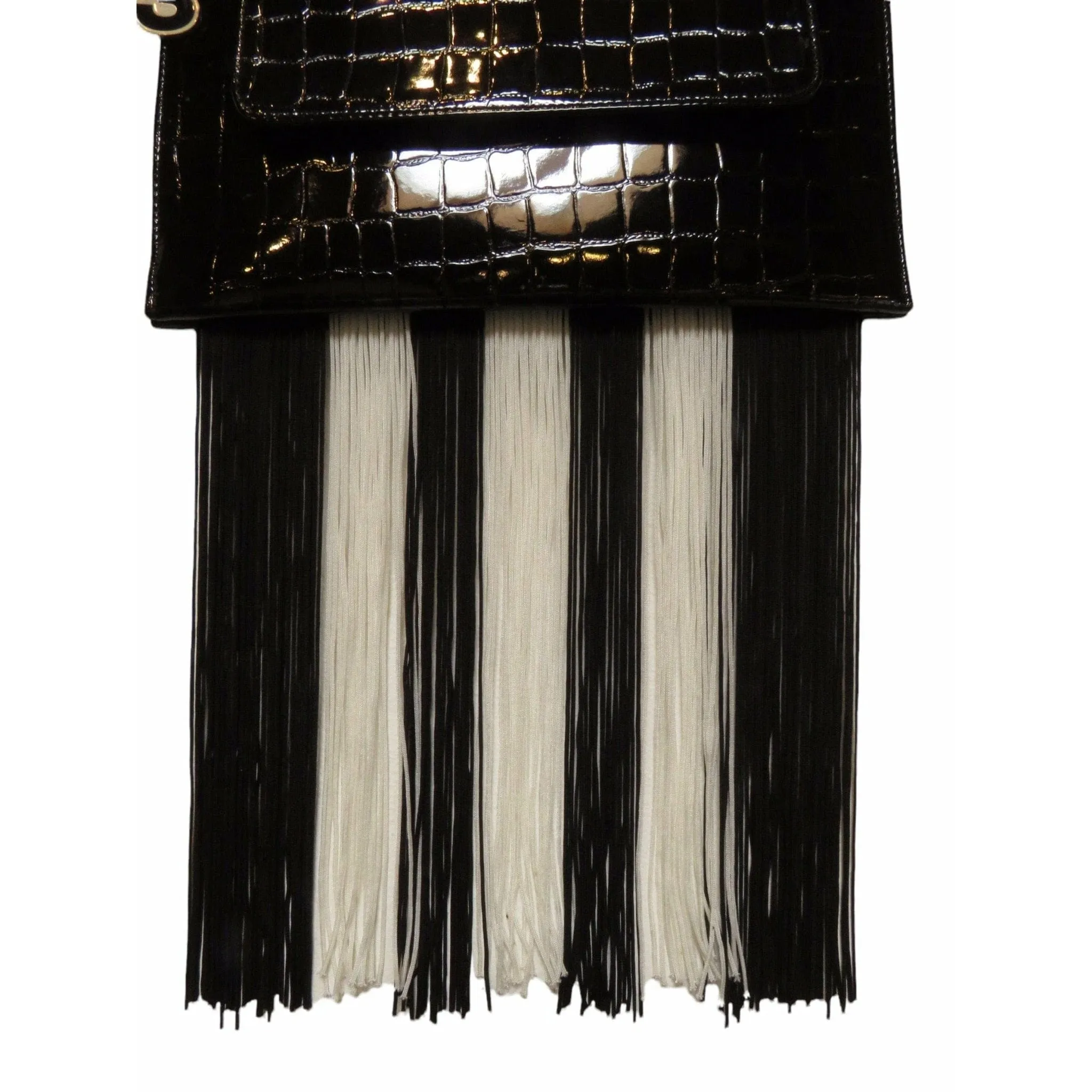 Y-3 by Yohji Yamamoto Shoulder Bag - Embossed Leather Fringe sold by Anastasia product image thumbnail 3