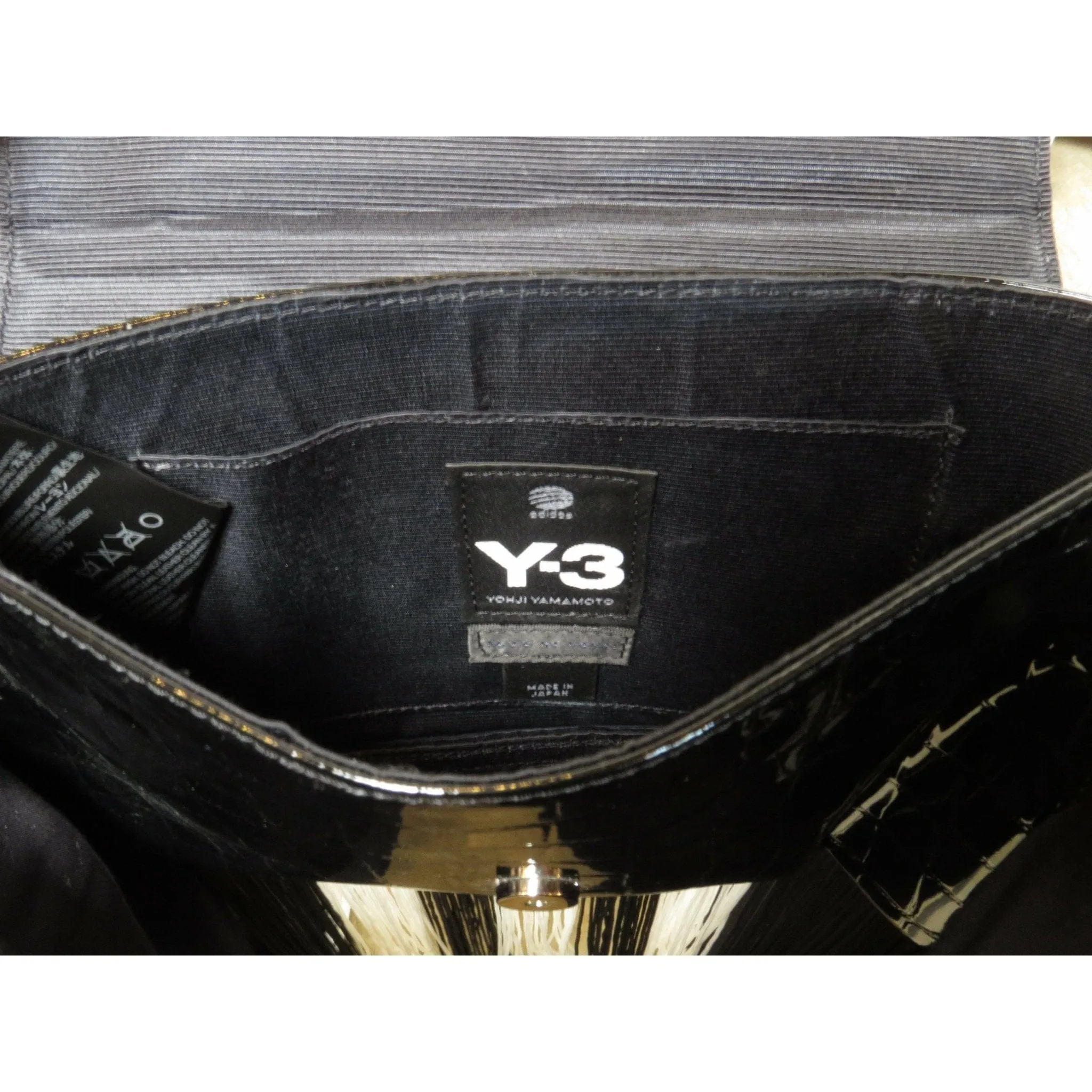 Y-3 by Yohji Yamamoto Shoulder Bag - Embossed Leather Fringe sold by Anastasia product image thumbnail 5