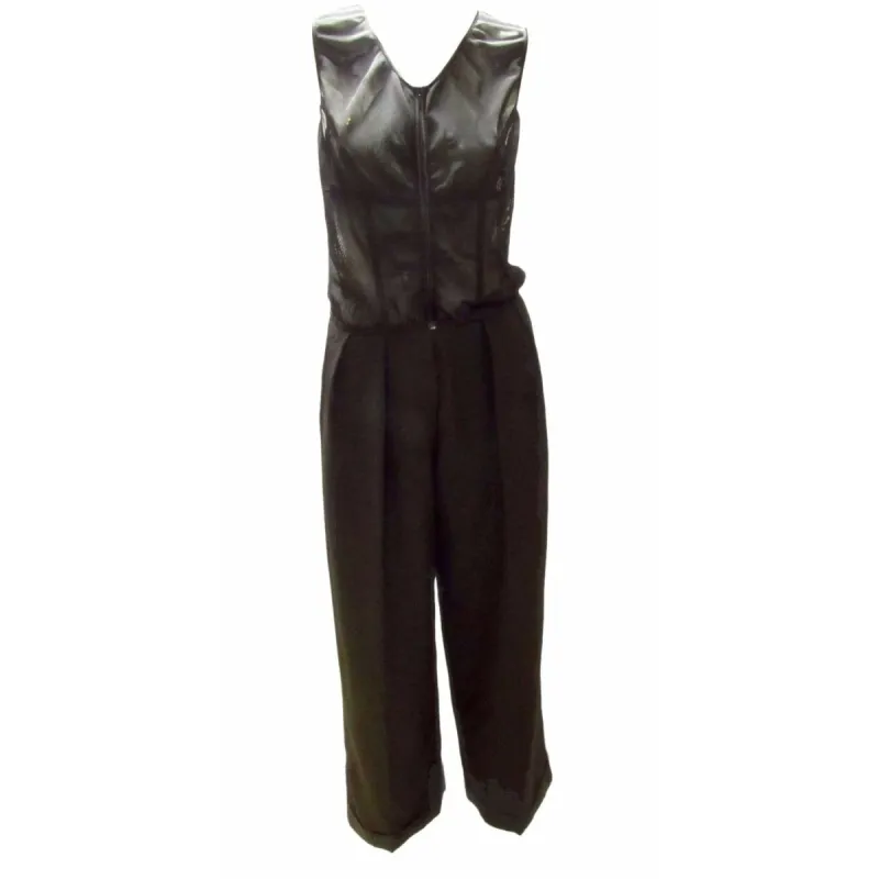 Chantal Thomass Zippered Black Jumpsuit sold by Anastasia