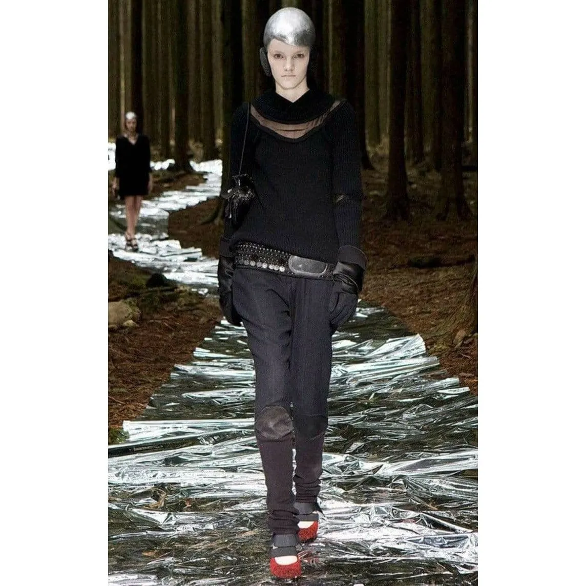 Undercover Vintage Rib Knit Cutout Sweater - Black Pullover sold by Anastasia product image thumbnail 3