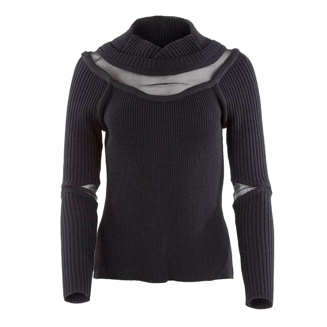 Undercover Vintage Rib Knit Cutout Sweater - Black Pullover sold by Anastasia product image thumbnail 4