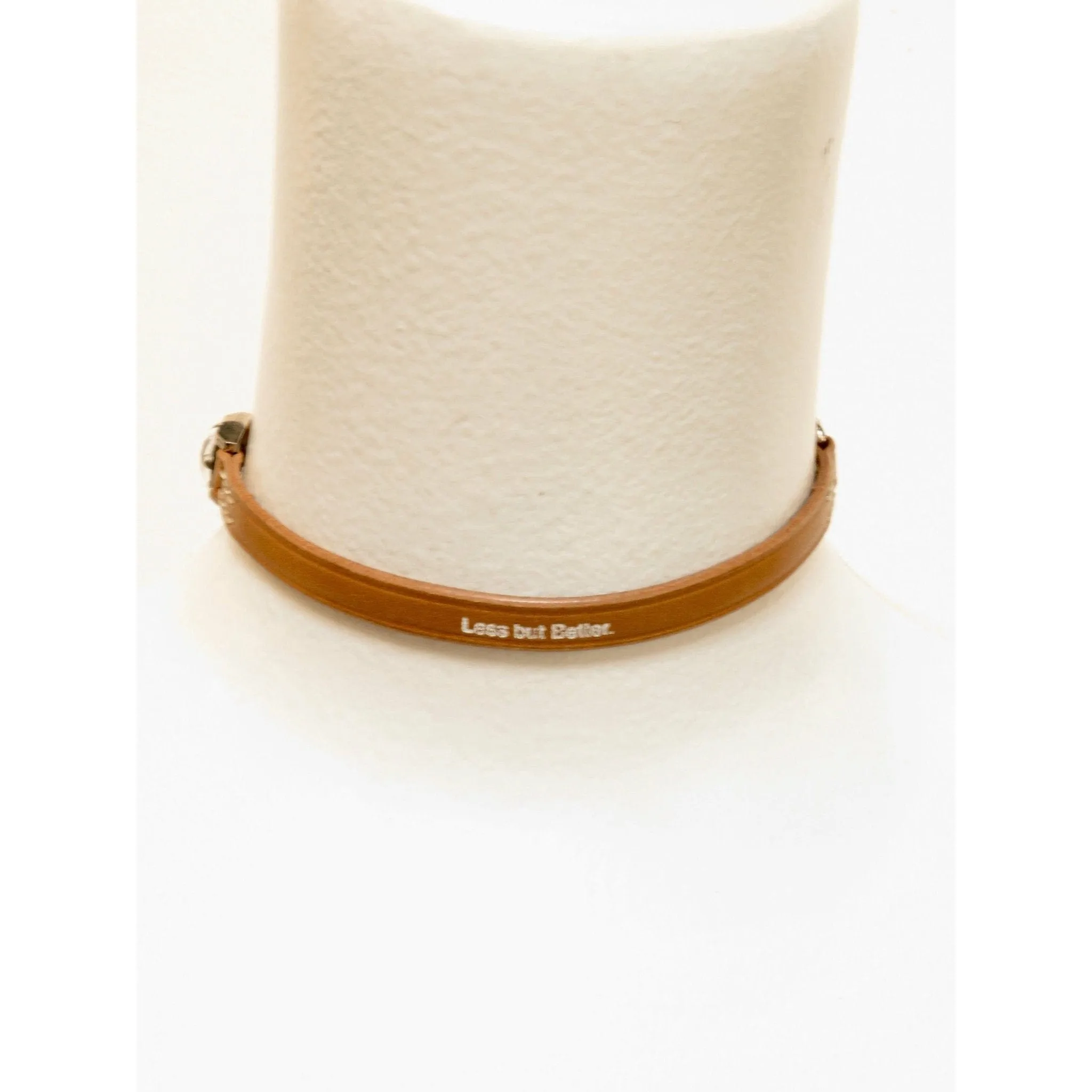 Undercover Less But Better Collar Necklace - Cognac Leather sold by Anastasia product image thumbnail 3