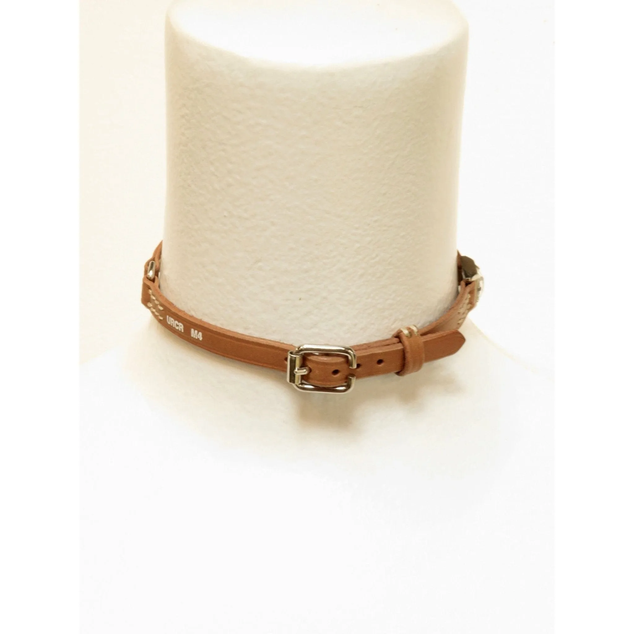 Undercover Less But Better Collar Necklace - Cognac Leather sold by Anastasia product image thumbnail 4