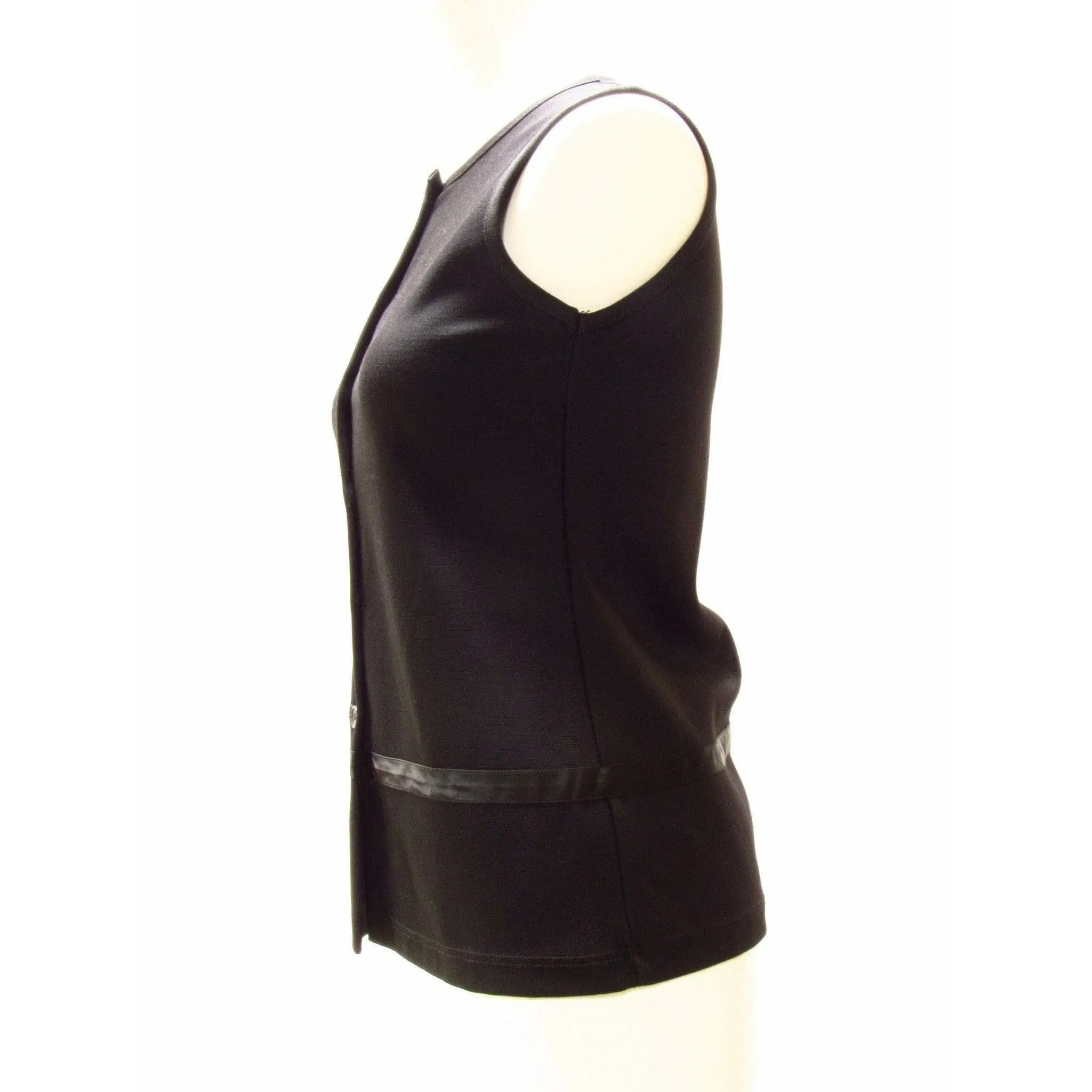Helmut Lang Minimal Black Buttoned Vest sold by Anastasia product image thumbnail 4