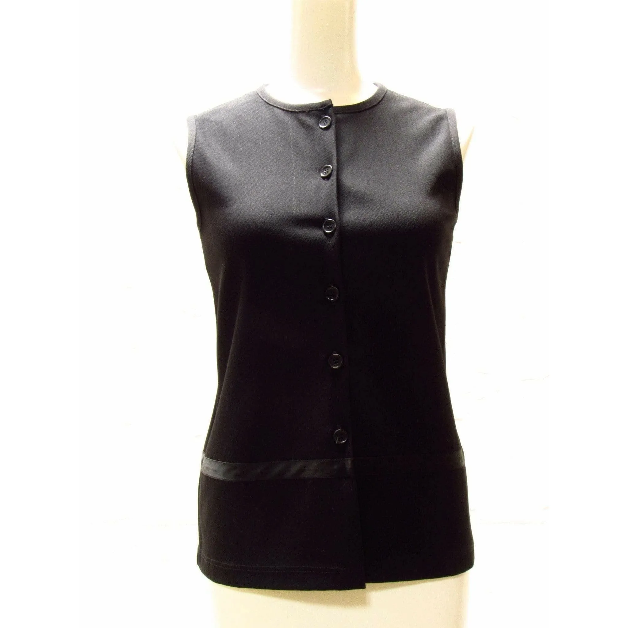 Helmut Lang Minimal Black Buttoned Vest sold by Anastasia product image thumbnail 2