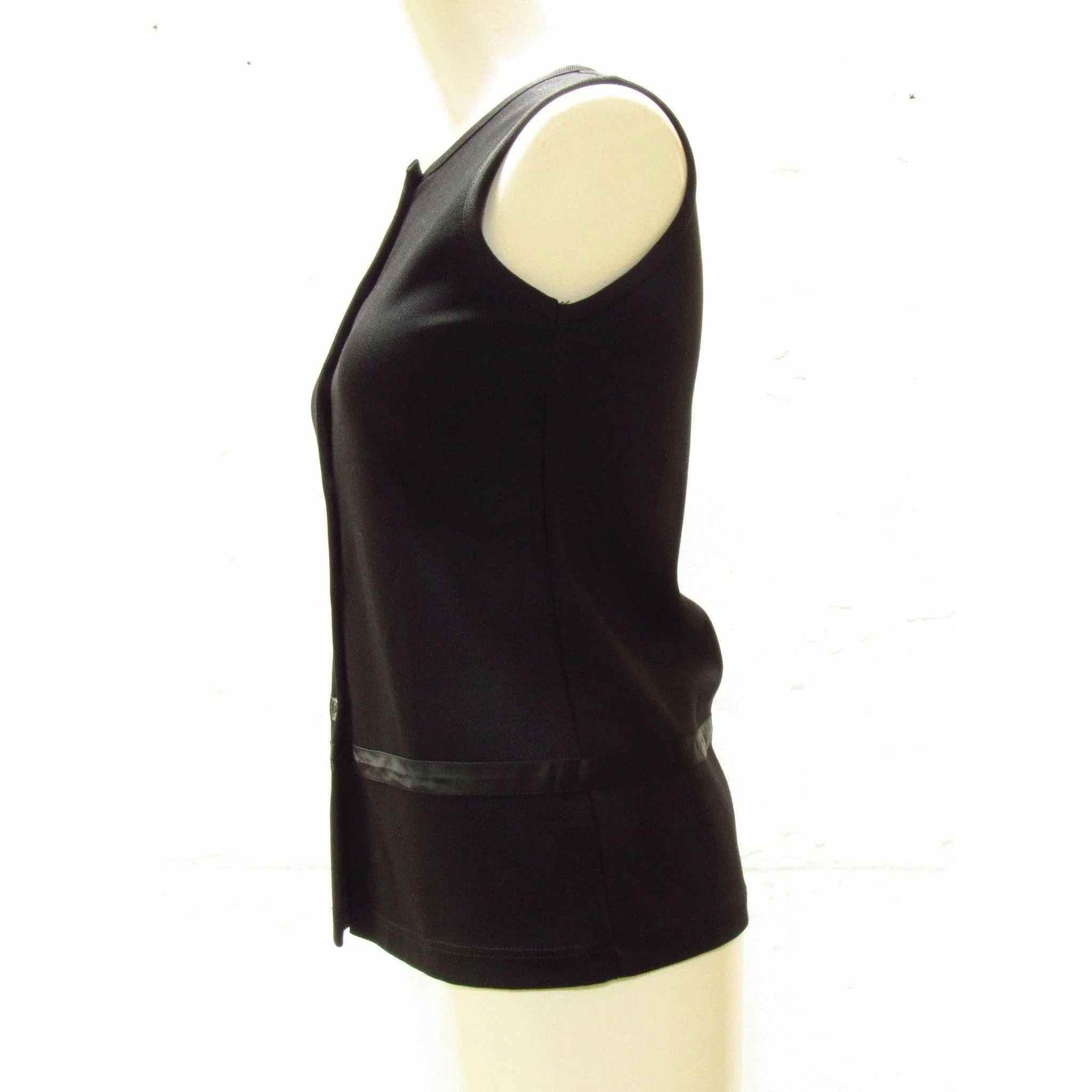 Helmut Lang Minimal Black Buttoned Vest sold by Anastasia product image thumbnail 3