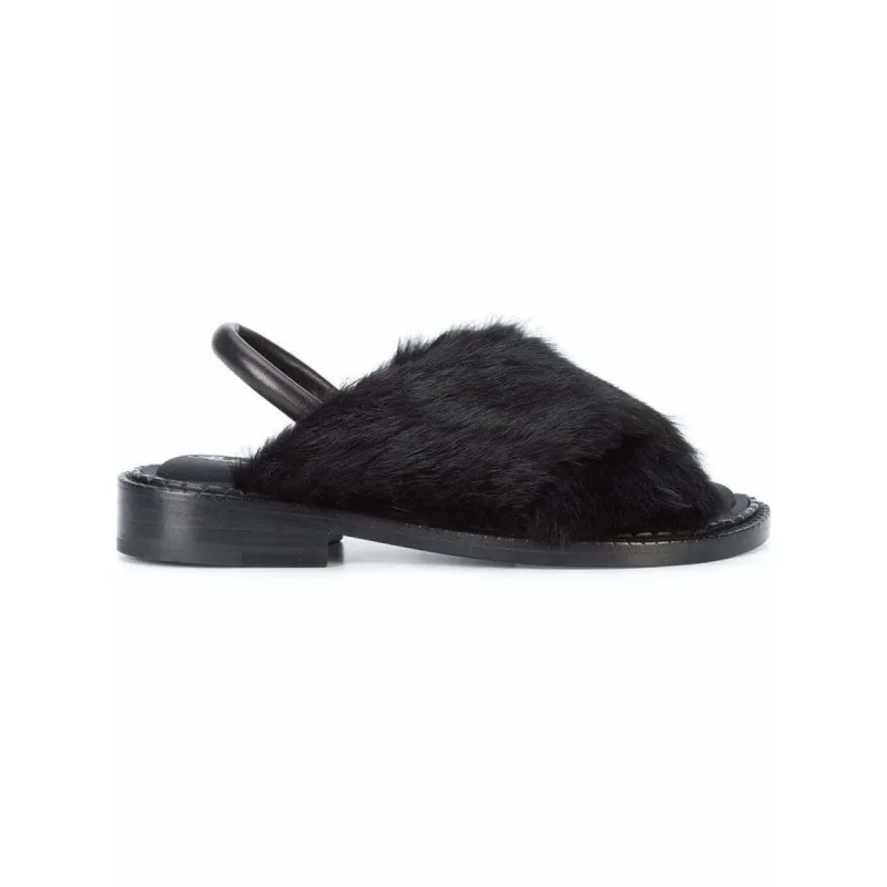 Clergerie Fur Sandals sold by Anastasia