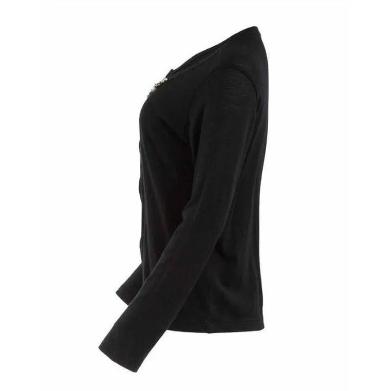 Comme des Garçons Wool Cardigan - Black Pearl Embellished sold by Anastasia product image thumbnail 2