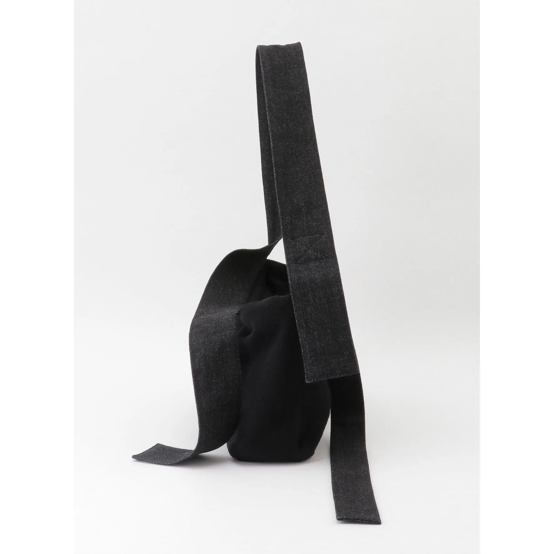 Yohji Yamamoto Belt Shoulder Bag - Black Wool Denim Strap sold by Anastasia product image thumbnail 3