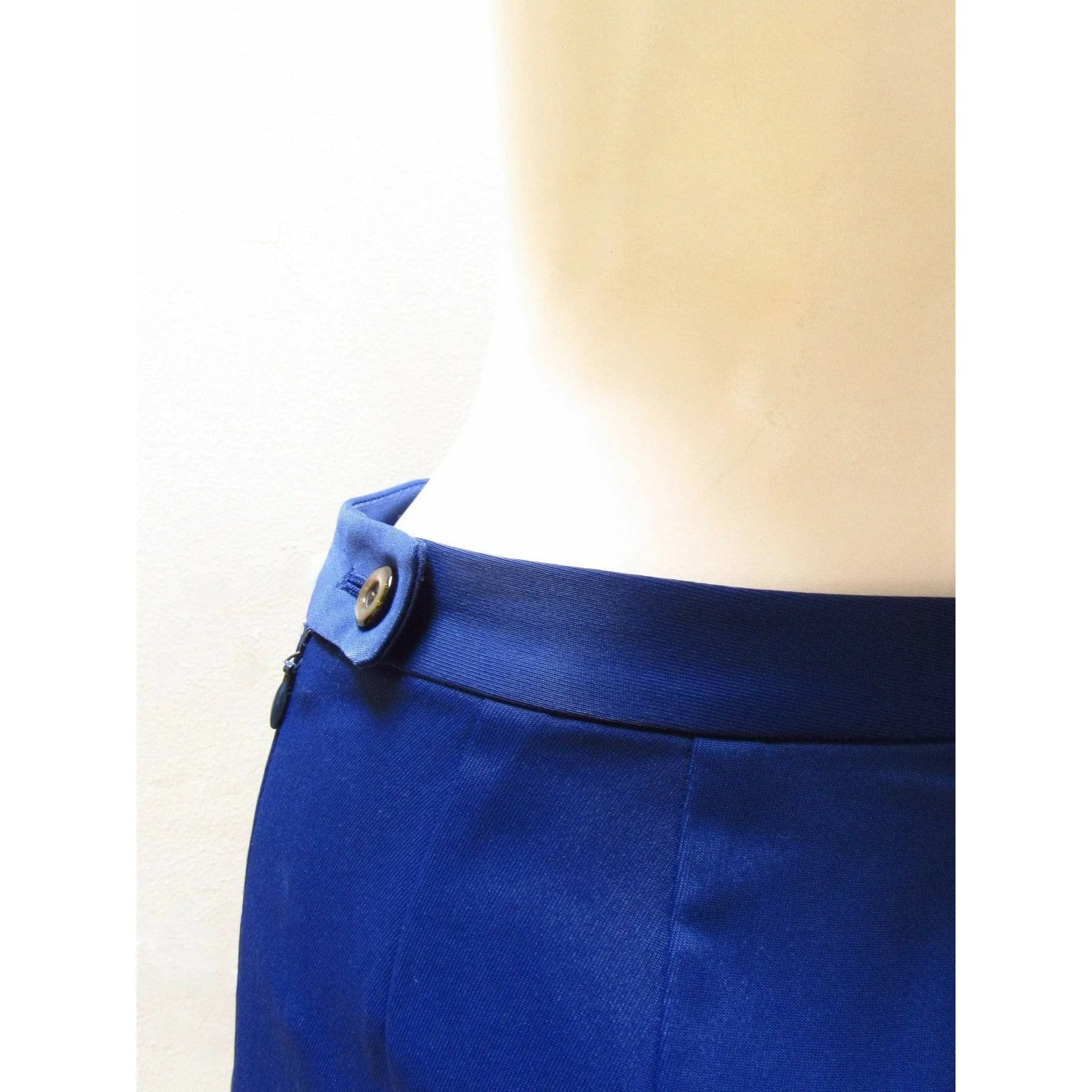 Matsuda Cobalt Blue High Waist Flared Pants sold by Anastasia product image thumbnail 5