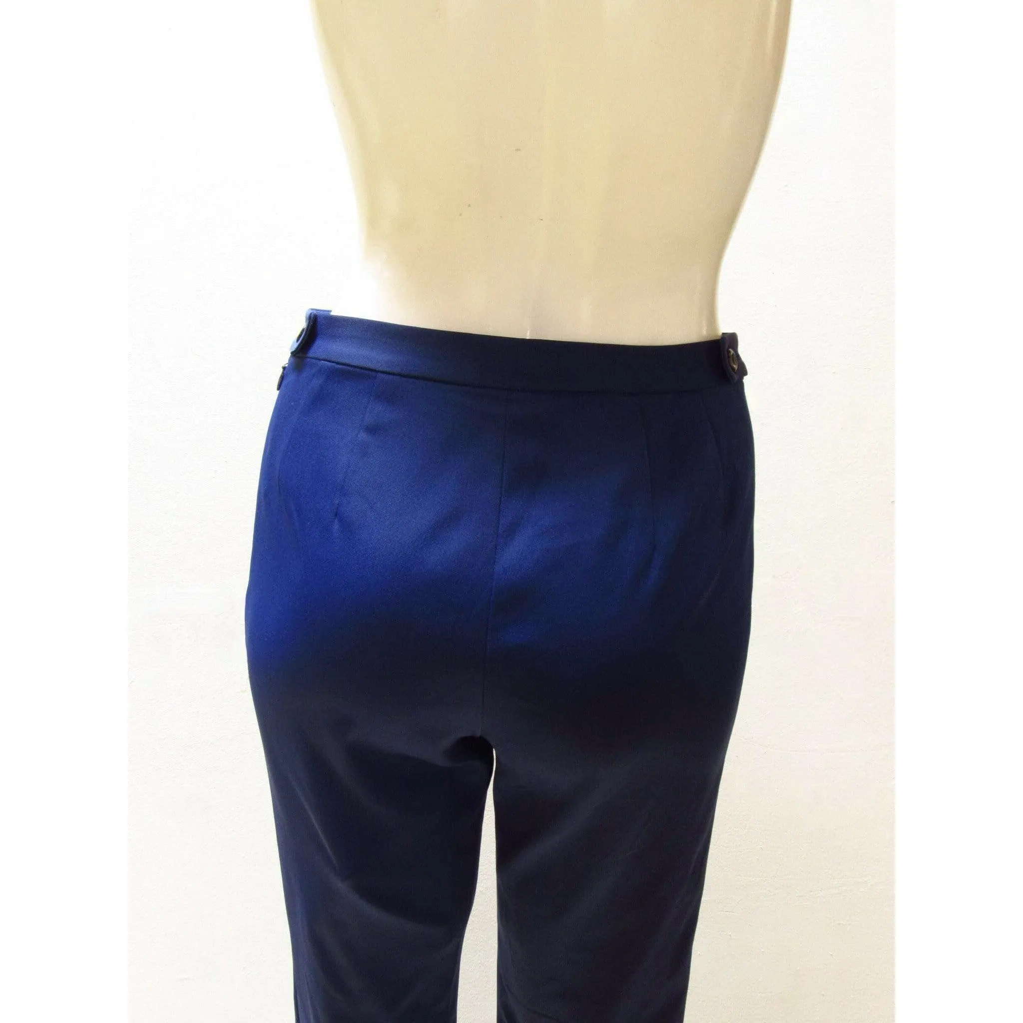 Matsuda Cobalt Blue High Waist Flared Pants sold by Anastasia product image thumbnail 4