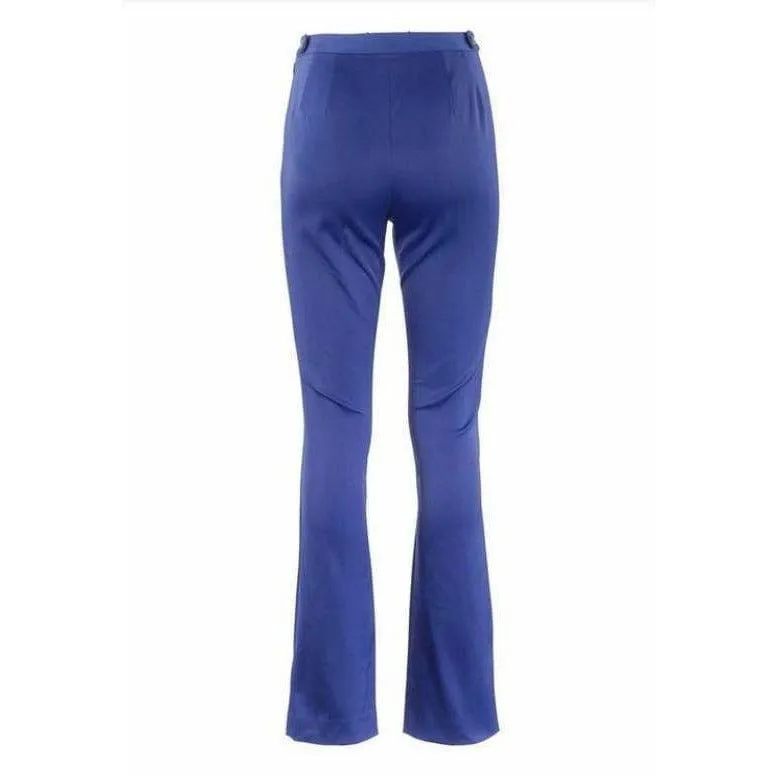 Matsuda Cobalt Blue High Waist Flared Pants sold by Anastasia product image thumbnail 3