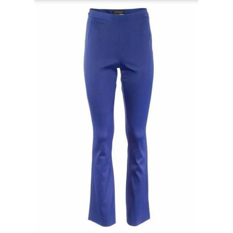 Matsuda Cobalt Blue High Waist Flared Pants made by Matsuda