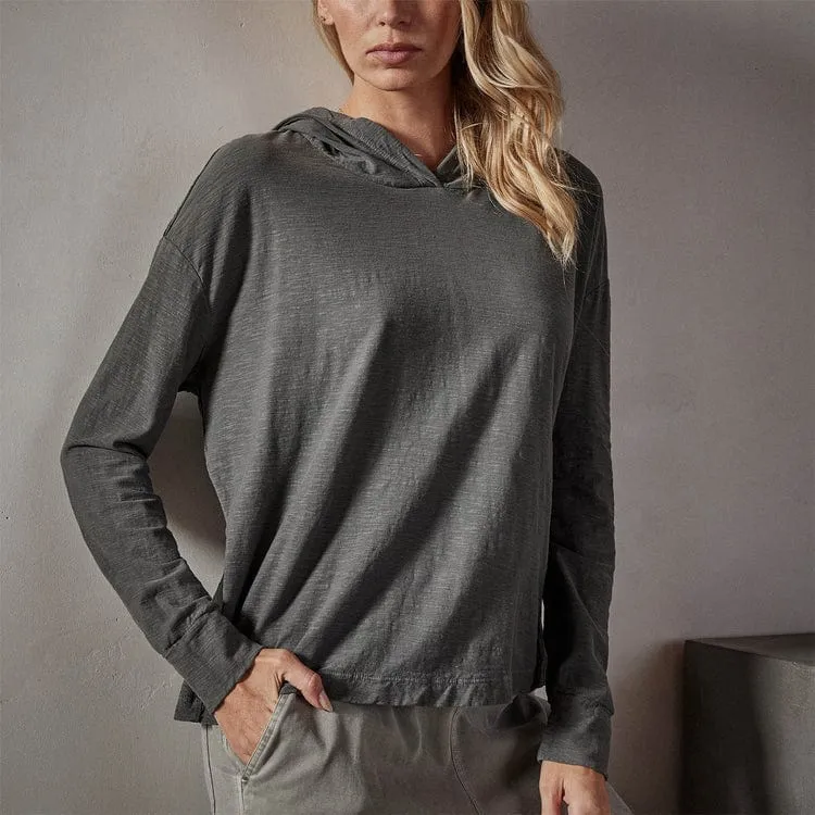 James Perse Reverse Slub Jersey Hoodie sold by Anastasia